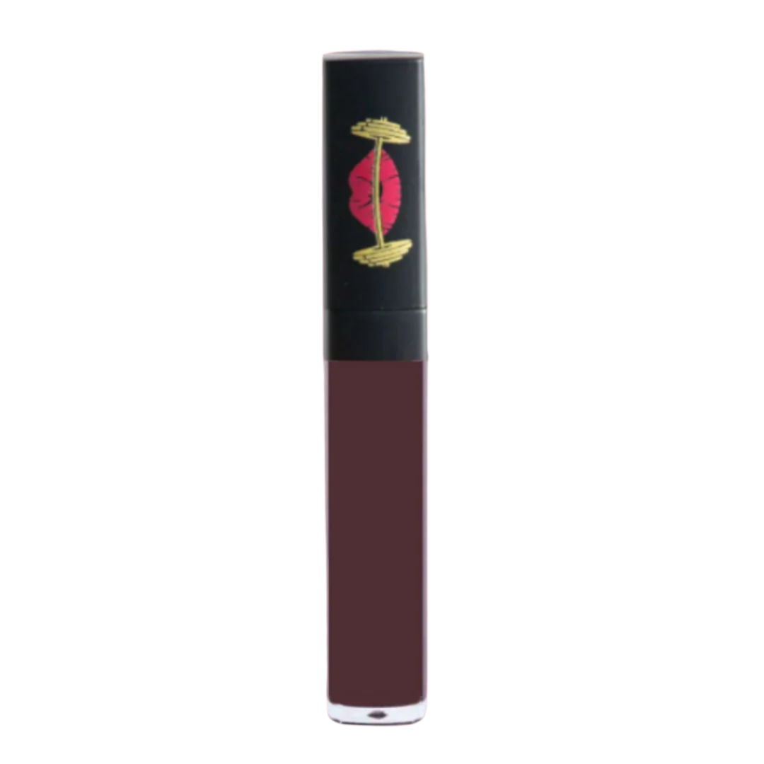 Lipstick with black and red packaging on a white background(1)