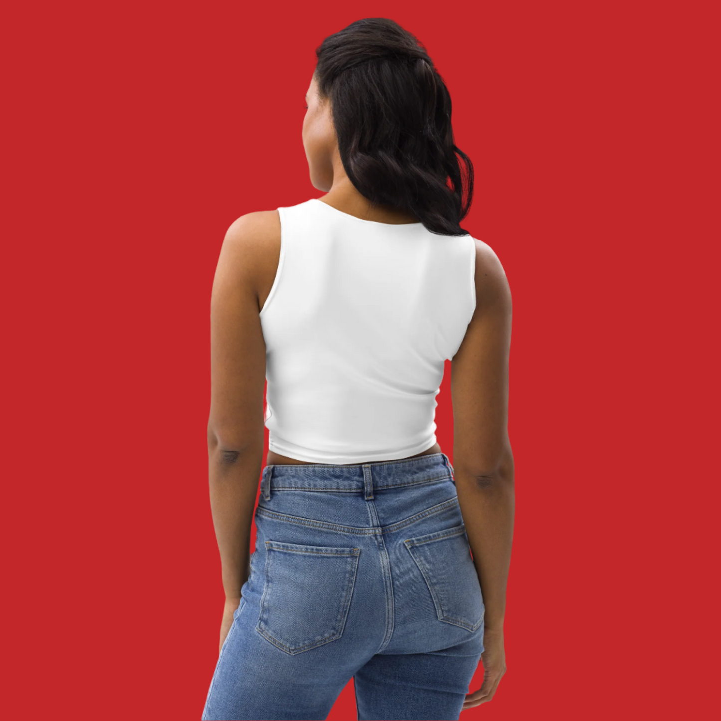 Gold Gym Ready Lips Crop Top