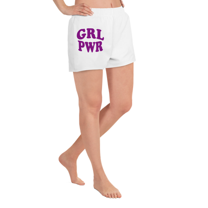 Purple GRL PWR Shorts