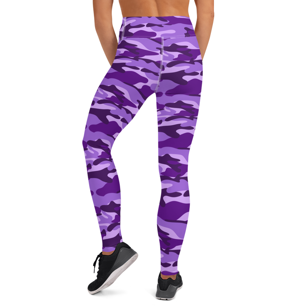 GRL Purple Camo Yoga Leggings