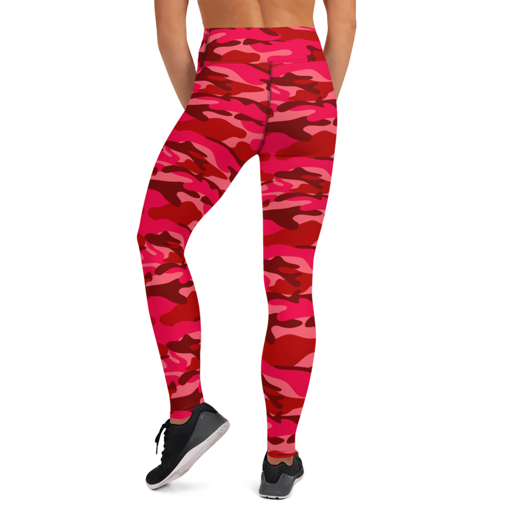 GRL Red Camo Yoga Leggings