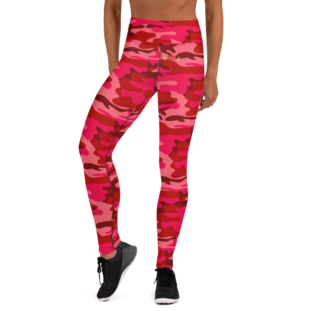 GRL Red Camo Yoga Leggings