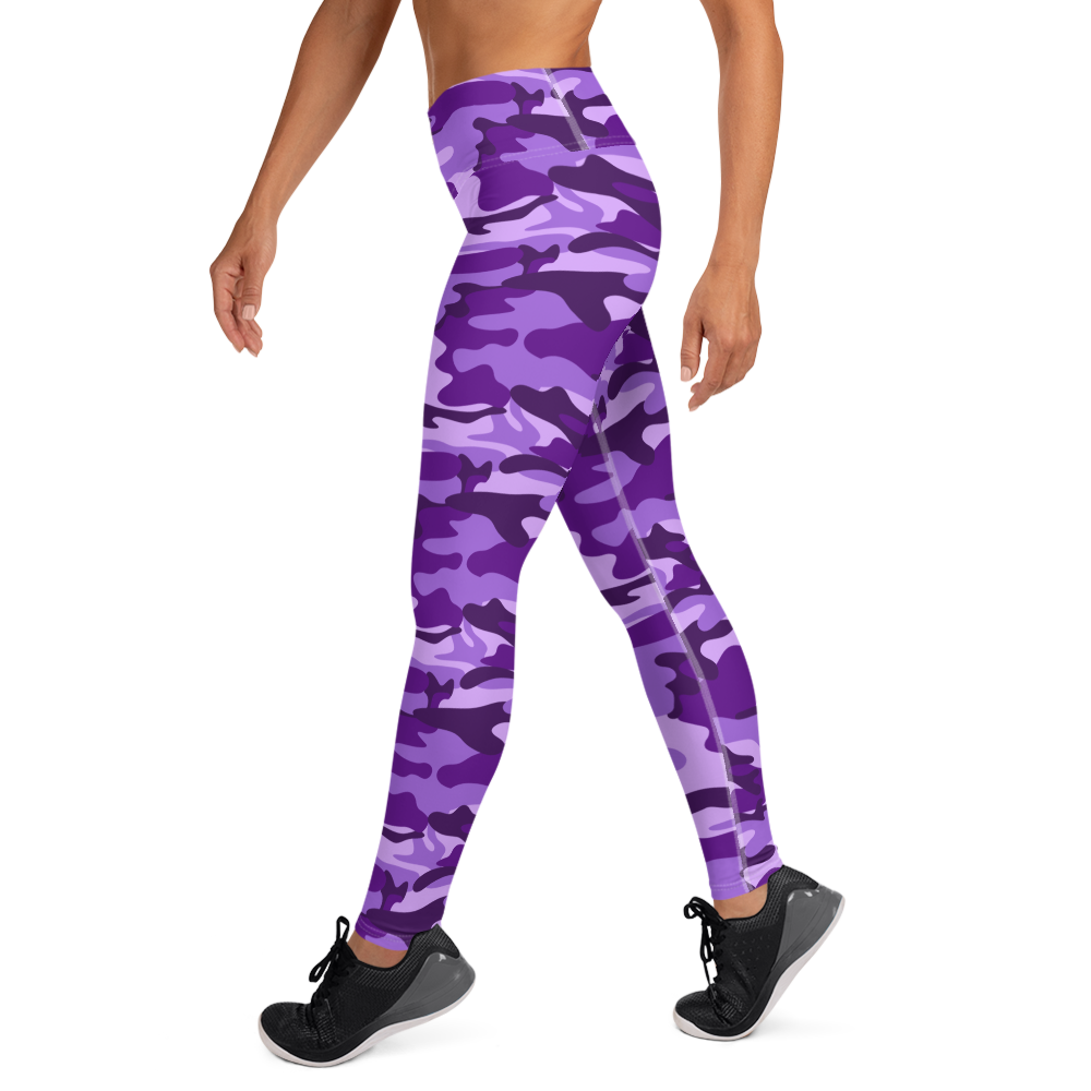 GRL Purple Camo Yoga Leggings
