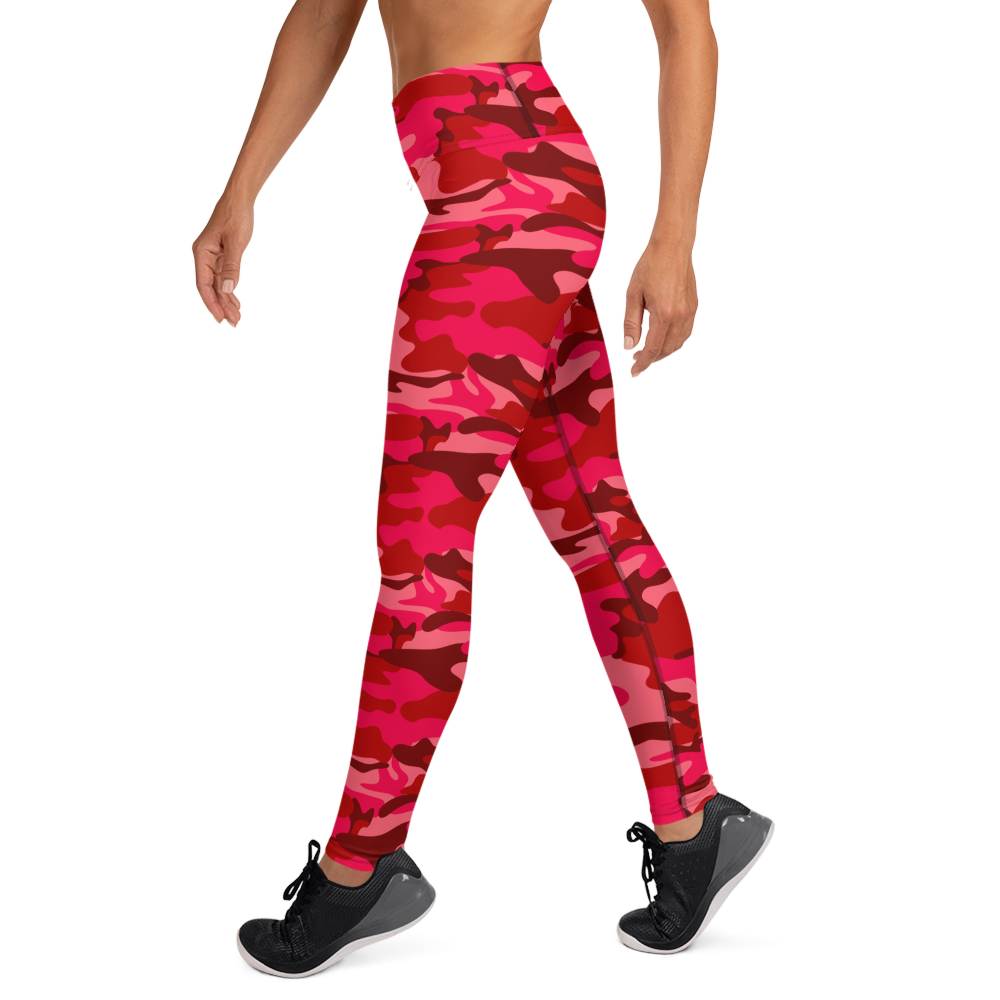 GRL Red Camo Yoga Leggings
