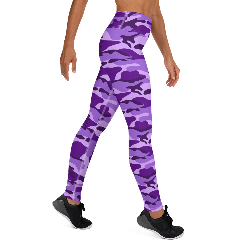 GRL Purple Camo Yoga Leggings