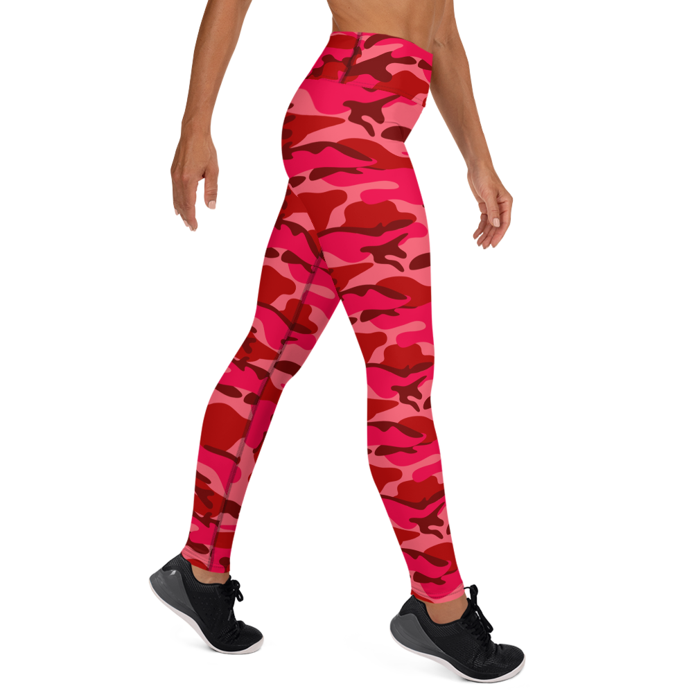GRL Red Camo Yoga Leggings