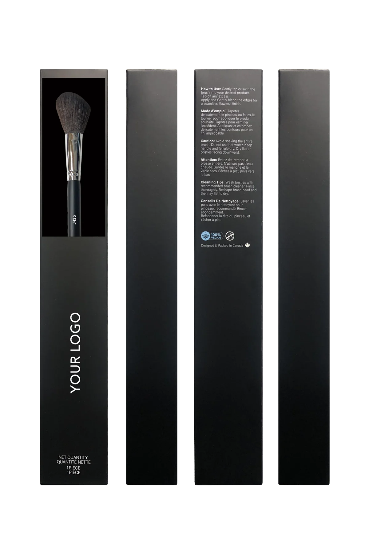 Angled Blush Brush w Box - Gymreadylips.com