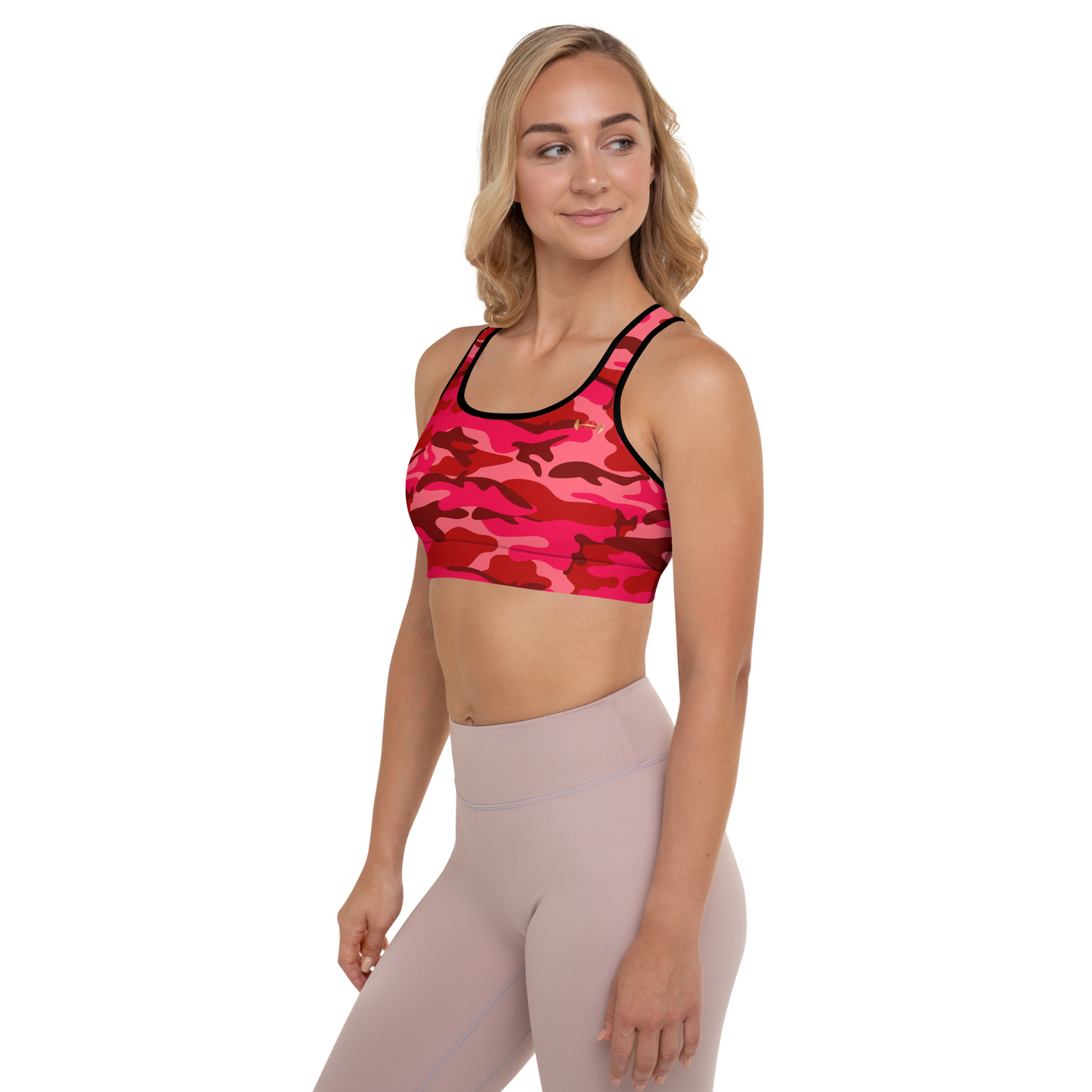 GRL Red Camo Sports Bra