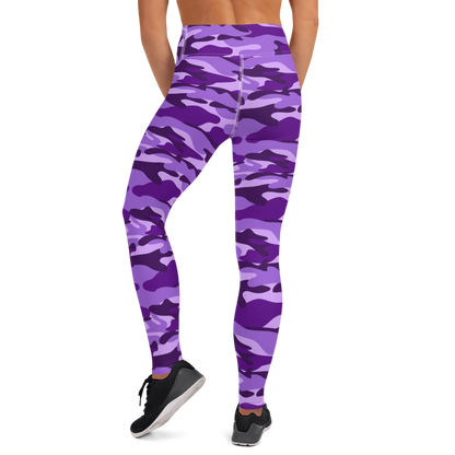 GRL Purple Camo Yoga Leggings