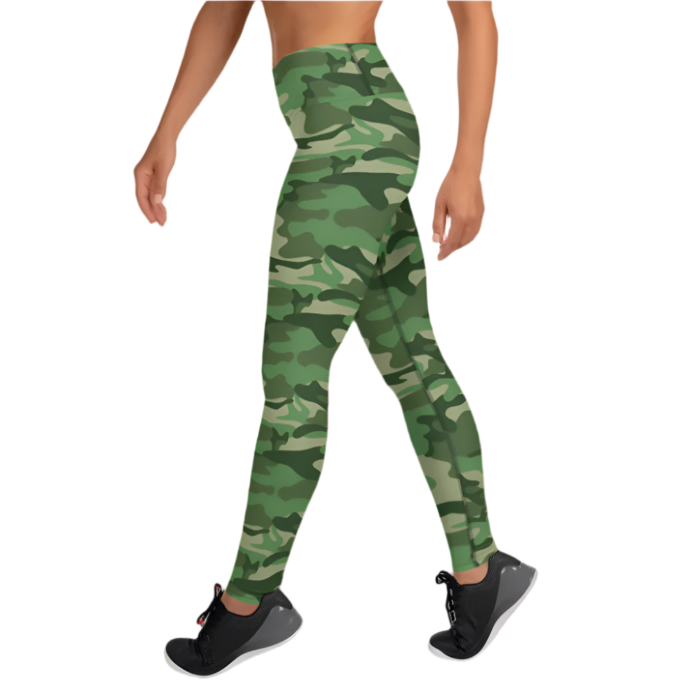 Green sales camo leggings