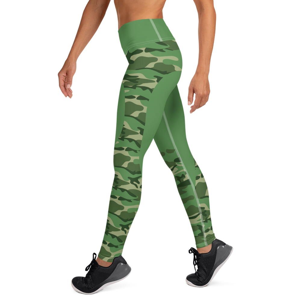 Creeluxe Camo Jacquard Cherry Red Full Length Women's Leggings | Creez –  CREEZ