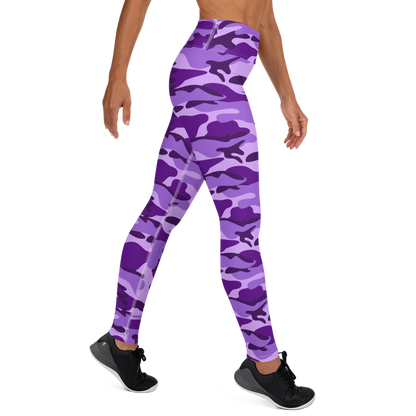 GRL Purple Camo Yoga Leggings