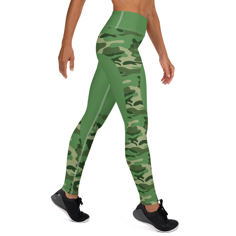 Green camo yoga deals pants