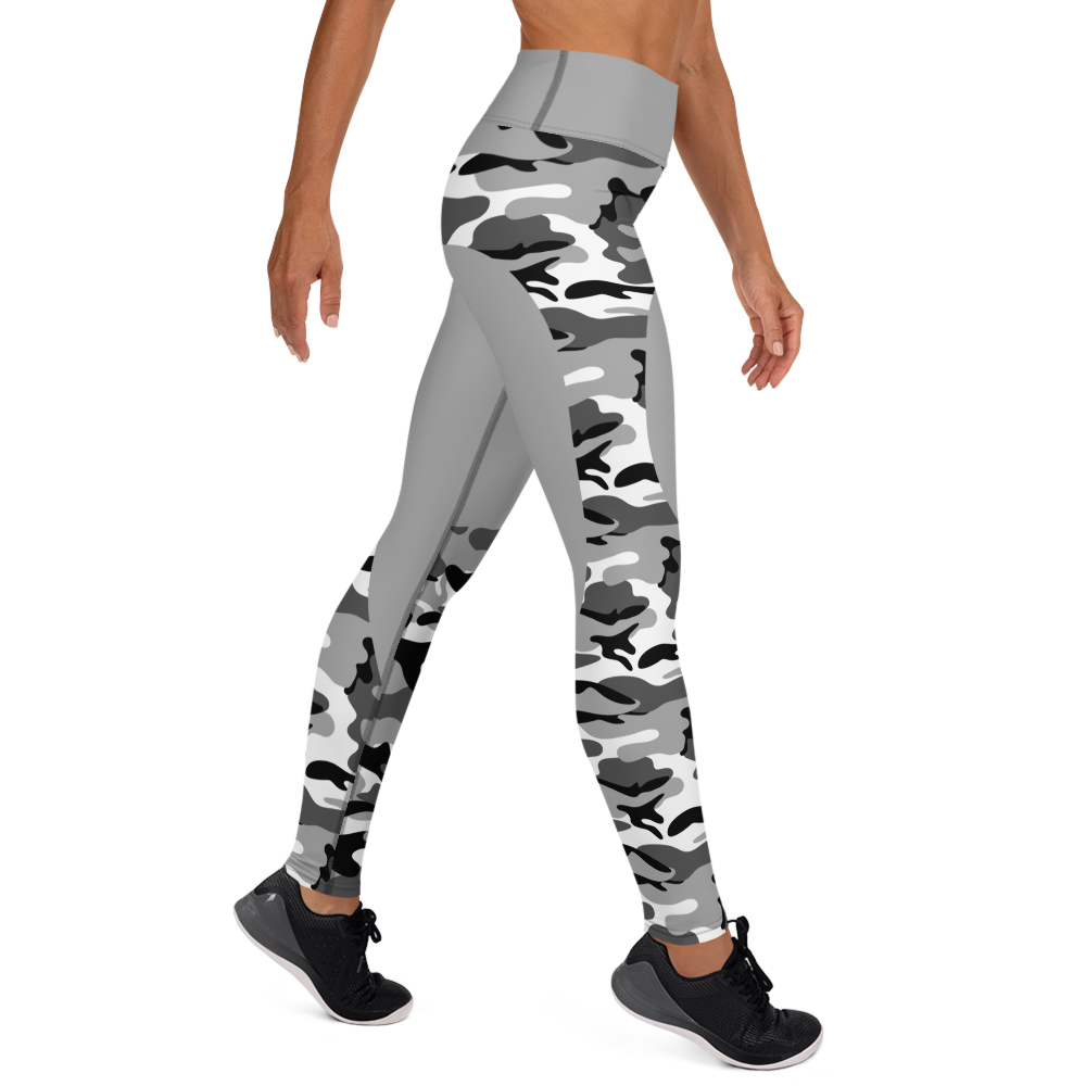 GRL Grey with Camo Yoga Leggings