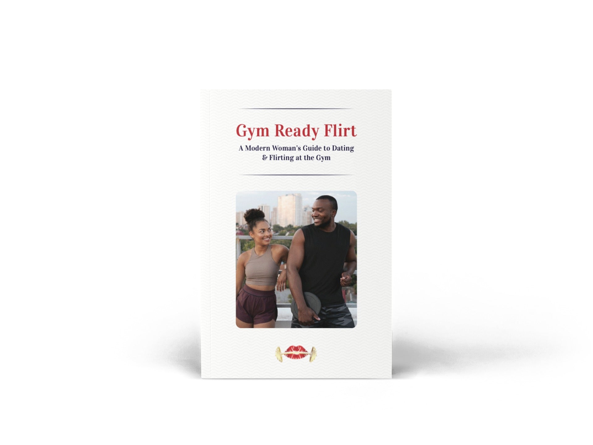 Book titled 'Gyn Ready Flirt' with a cover photo of two people on a white background