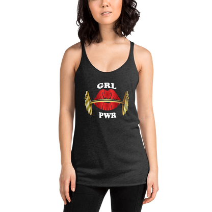 Red Lips Girl Power Tank Top