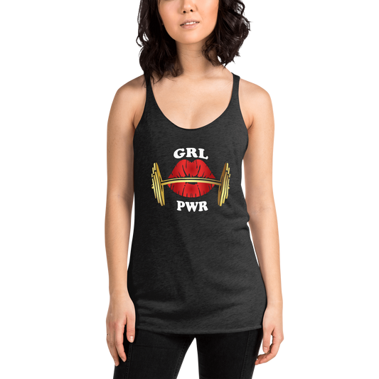 Red Lips Girl Power Tank Top