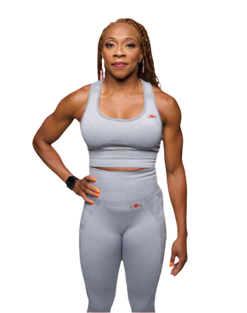 Gym Ready Lips Camouflage Sports Bra