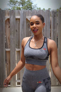 Gym Ready Lips Camouflage Sports Bra | Gym Ready Lips
