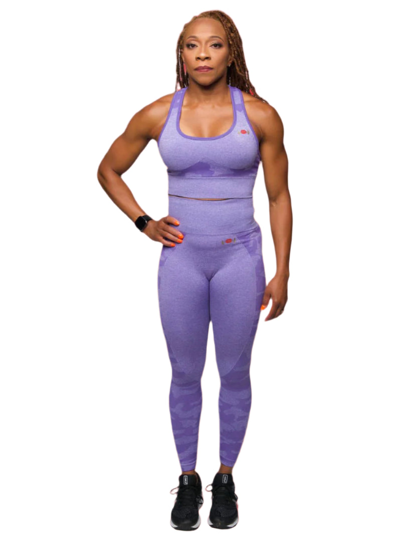 Gym Ready Lips Camouflage Leggings